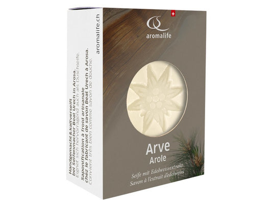 DrogerieMarkt24 - DrogerieMarkt24 AROMALIFE ARVE Seife mit Edelweissextrakt 90 g - DrogerieMarkt24