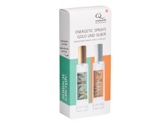 Aromalife Gold- und Silber Energetic Spray Geschenkset (je 50 ml)