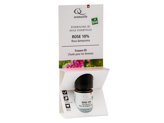 AROMALIFE TOP Rose 10% Äth/Öl BIO Fl 5 ml