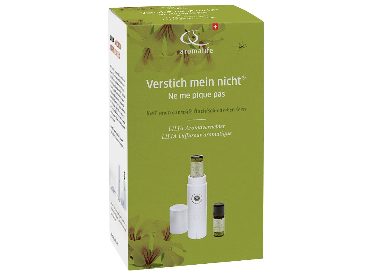 AROMALIFE Lilia Aromavernebler mit VerstichMeinNicht Duftmischung 10ml