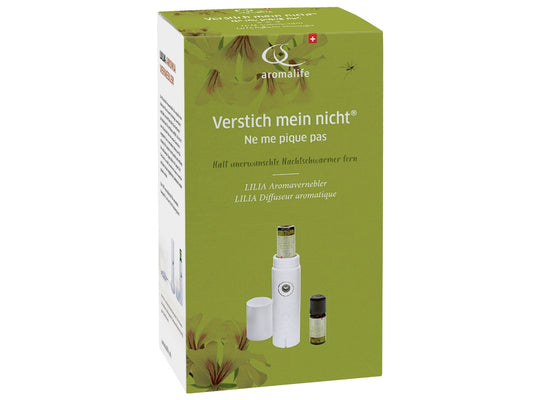 AROMALIFE Lilia Aromavernebler mit VerstichMeinNicht Duftmischung 10ml