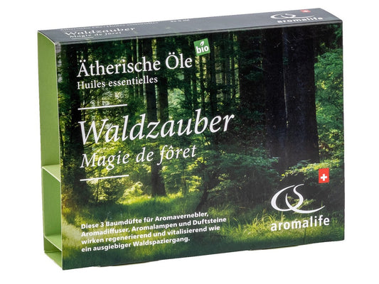 AROMALIFE Waldzauber äth. Öl Arve, Lärche, Weisstanne Geschenkset 3 x 5 ml