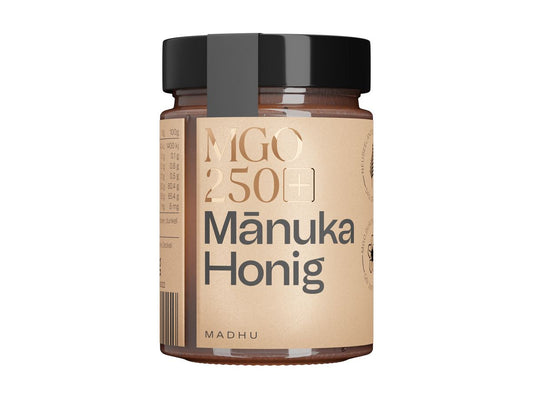 MADHU HONEY Manuka Honig MGO250 Glas 250 g