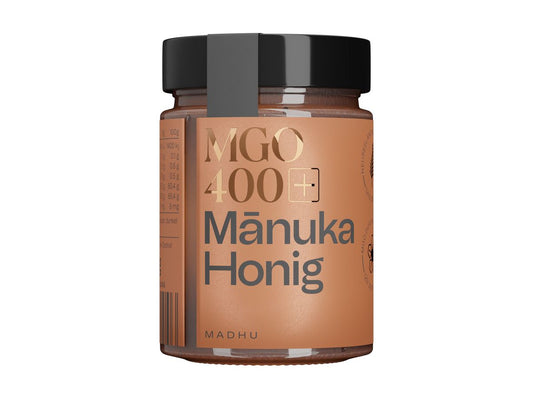 MADHU HONEY Manuka Honig MGO400 Glas 500 g