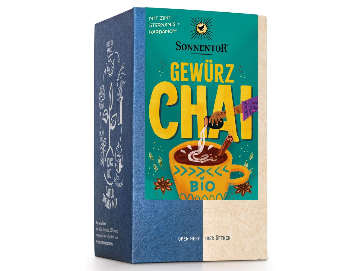 SONNENTOR Gewürz Chai Tee BIO Btl. à 18