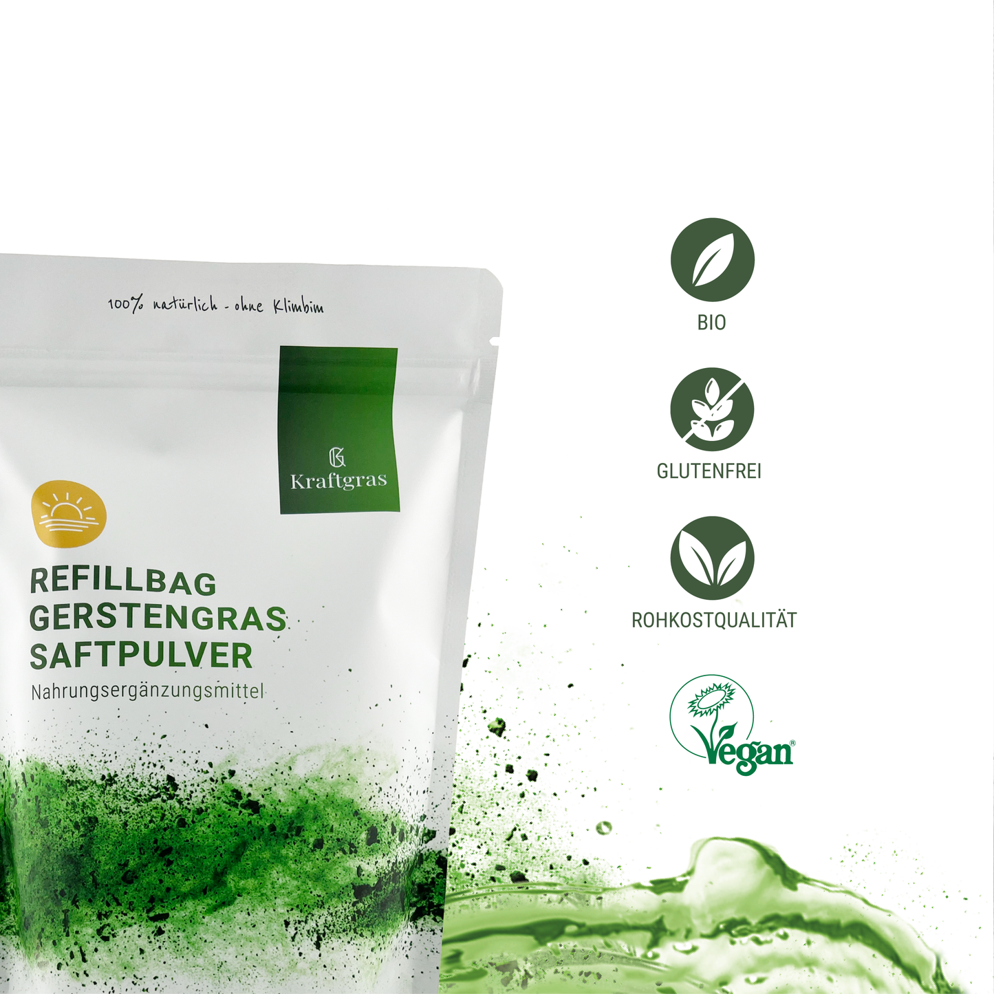 KRAFTGRAS Refill-Bag Gerstengras Saftpulver
