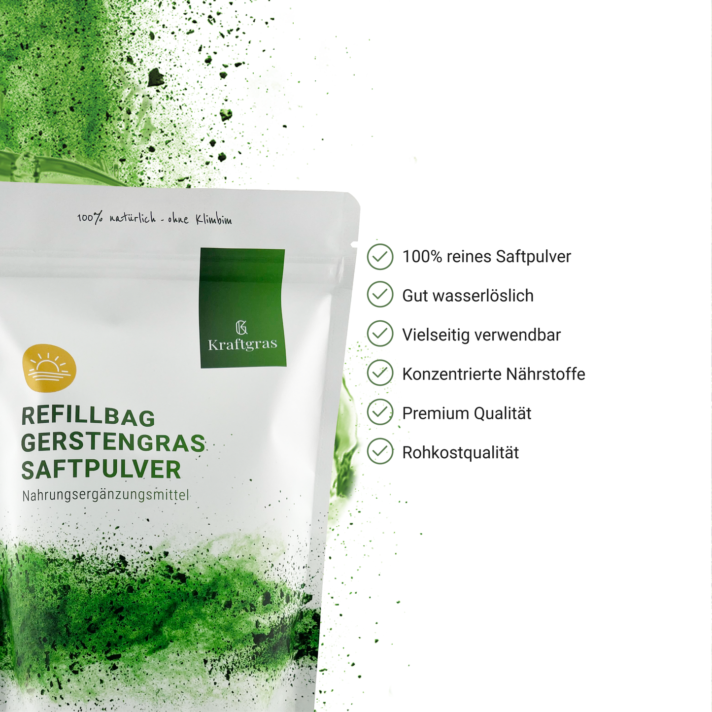KRAFTGRAS Refill-Bag Gerstengras Saftpulver