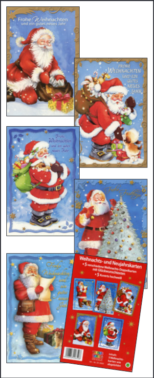 DrogerieMarkt24 - DrogerieMarkt24 TAUNUS Weihnachtskarten 5stk - DrogerieMarkt24