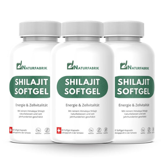 DrogerieMarkt24 - DrogerieMarkt24 NATURFABRIK Shilajit Softgel Kapseln 180 Stück (3er) - DrogerieMarkt24