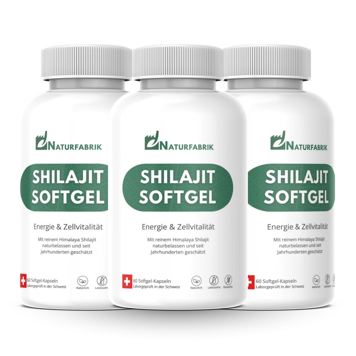 NATURFABRIK Shilajit Softgel Kapseln 180 Stück (3er Bündel)