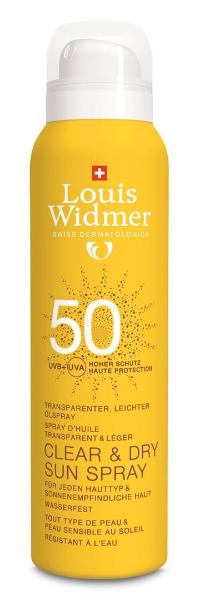 WIDMER Clear&Dry Sun LSF50 parfümiert Spray 200 ml