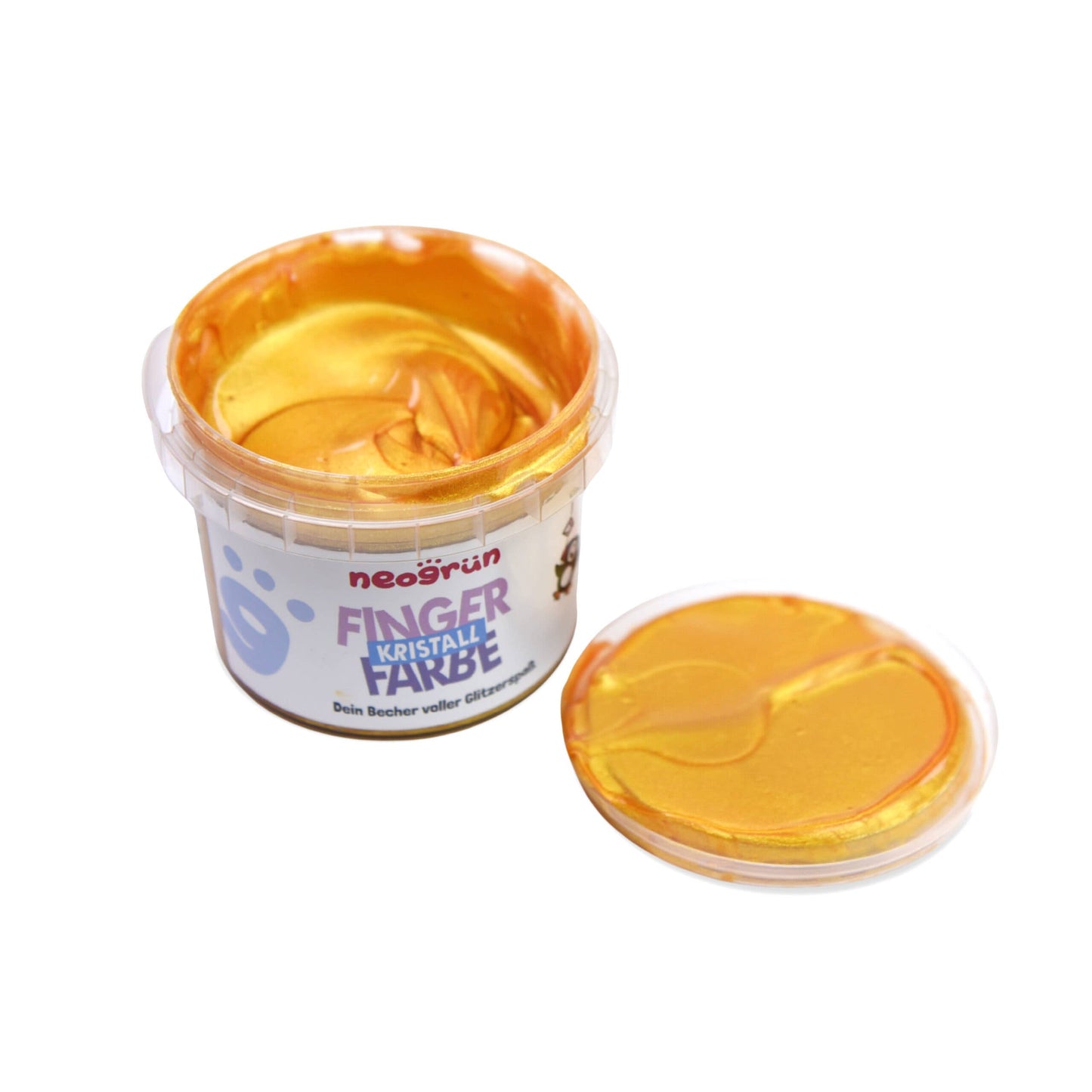 Kristall-Bio-Fingerfarbe - vegan - Gold