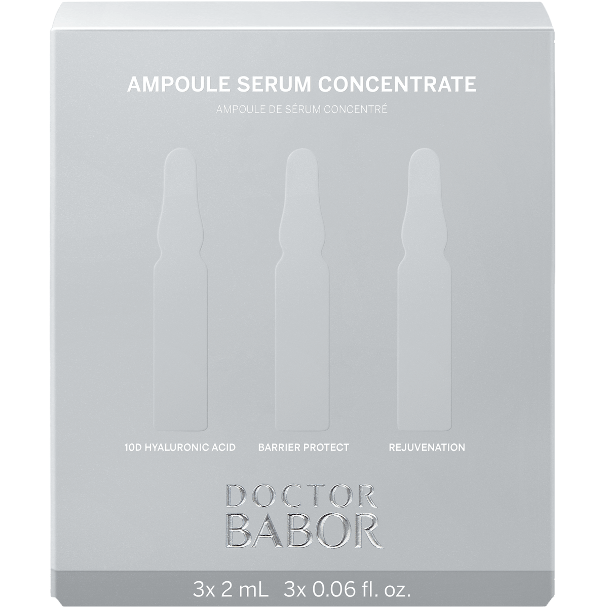 DOCTOR BABOR Ampoule Serum Concentrate Trio 10D Hyaluronic Acid, Barrier Protect und Rejuvenation 3 × 2 ml