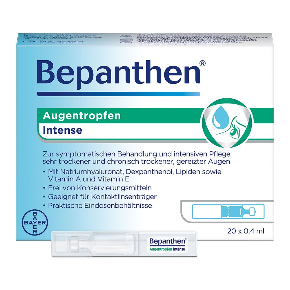 Bepanthen PRO Augentropfen Intense Monodosen 20 × 0.4 ml