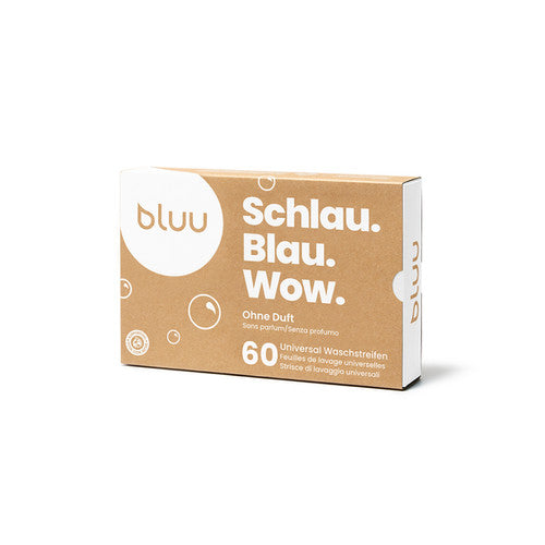 Bluu Waschmittelstreifen ohne Duft