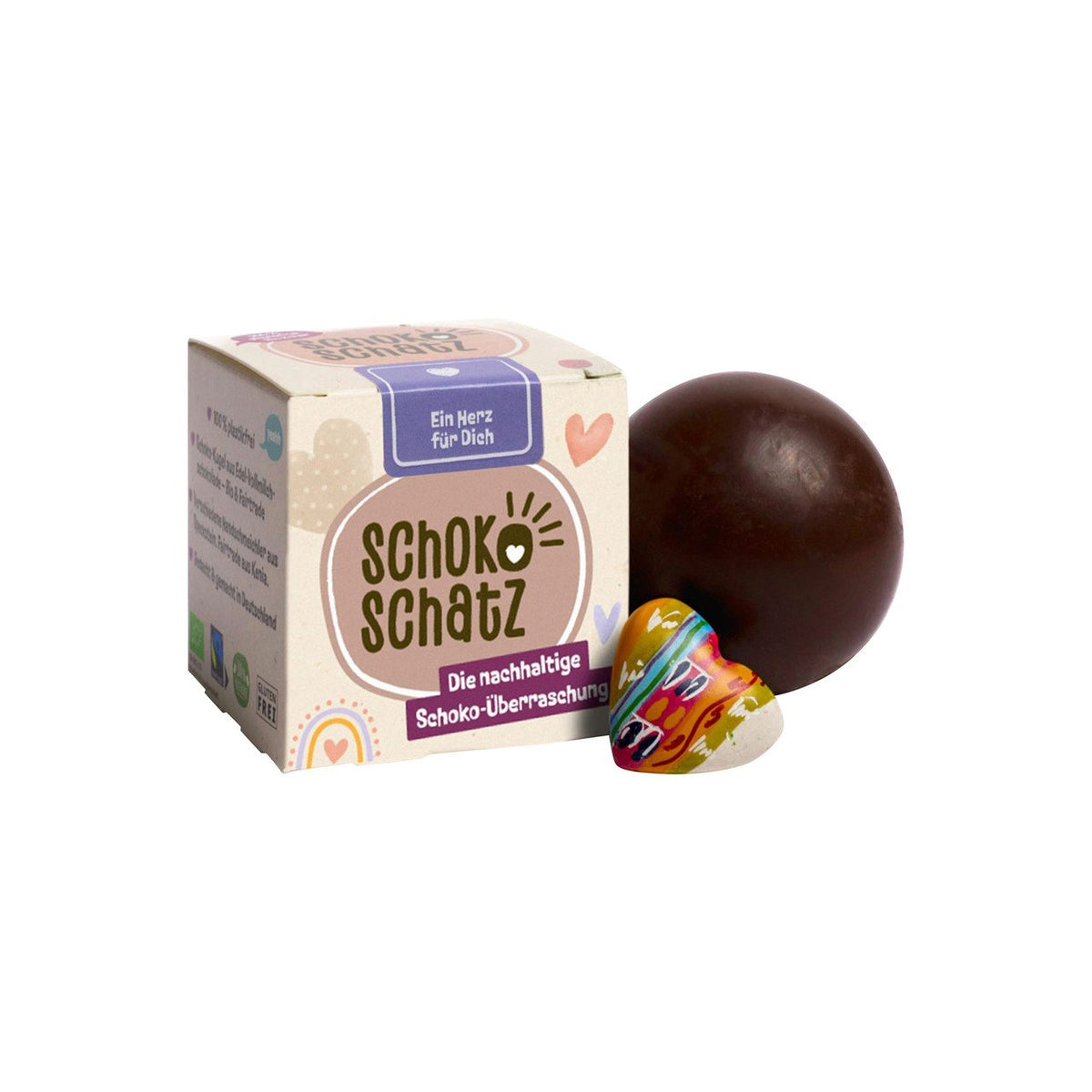 Claro Schoko Schatz Ein Herz für dich 25 g