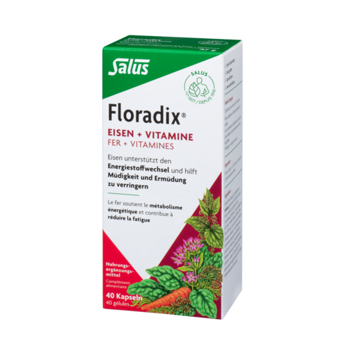 DrogerieMarkt24 - DrogerieMarkt24 FLORADIX Vitamine + organisches Eisen Kapseln (40 Stk.) - DrogerieMarkt24