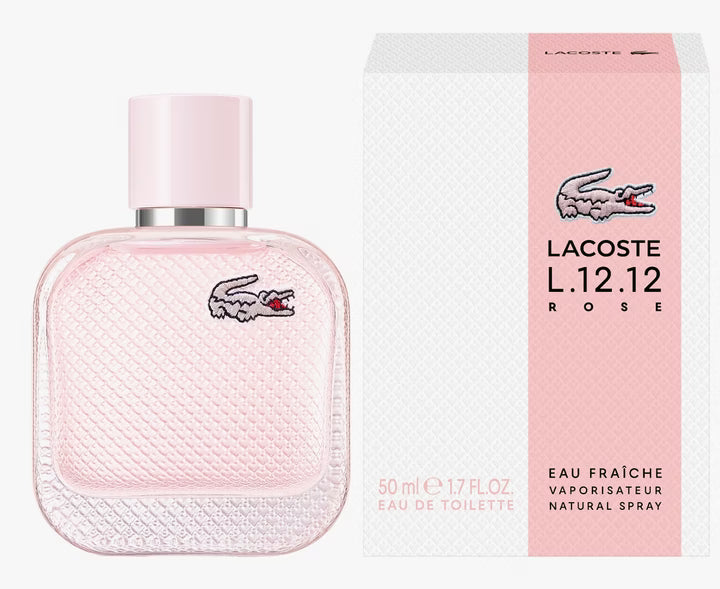Lacoste L.12.12 Rose Eau Fraîche Eau de Toilette für Damen, 50 ml