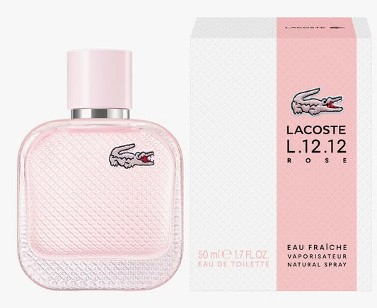 Lacoste L.12.12 Rose Eau Fraîche Eau de Toilette für Damen, 50 ml