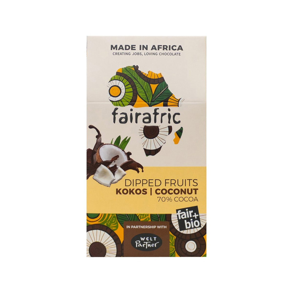 fairafric Bio Kokos in Zartbitterschokolade 100 g
