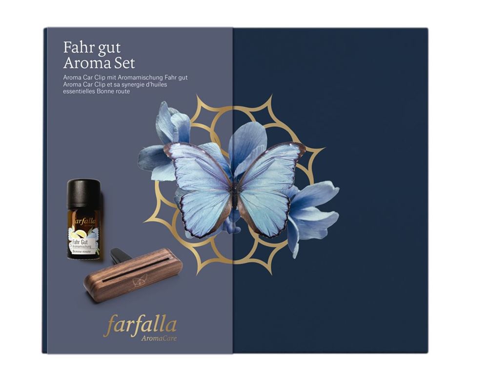 Farfalla Fahr Gut Aroma-Set mit Car Clip