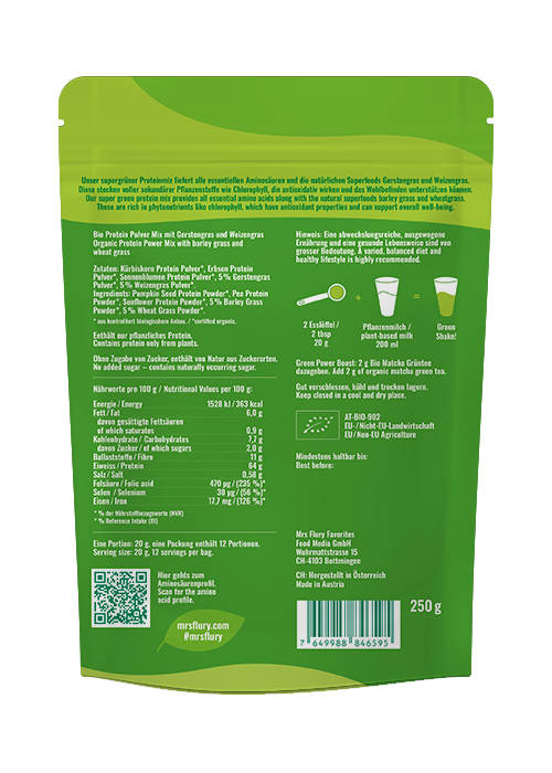 Bio Green Power Protein vegan 250g
