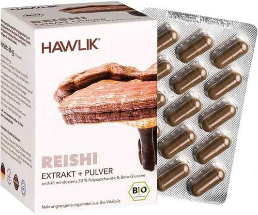 HAWLIK Reishi Extrakt + Pulver Kaps 120 Stk