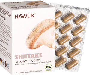 HAWLIK Shiitake Extrakt + Pulver Kaps 120 Stk