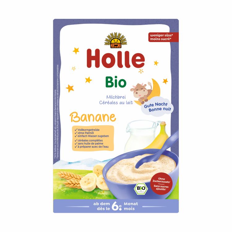 HOLLE Baby Milchbrei Banane Bio 250g