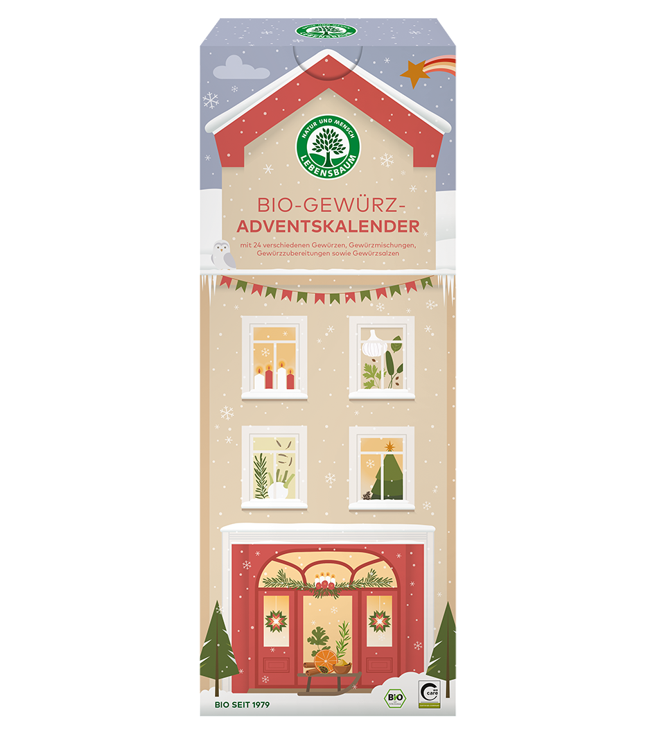 Lebensbaum Gewürz-Adventskalender 2026 Winterabend – Vorderseite