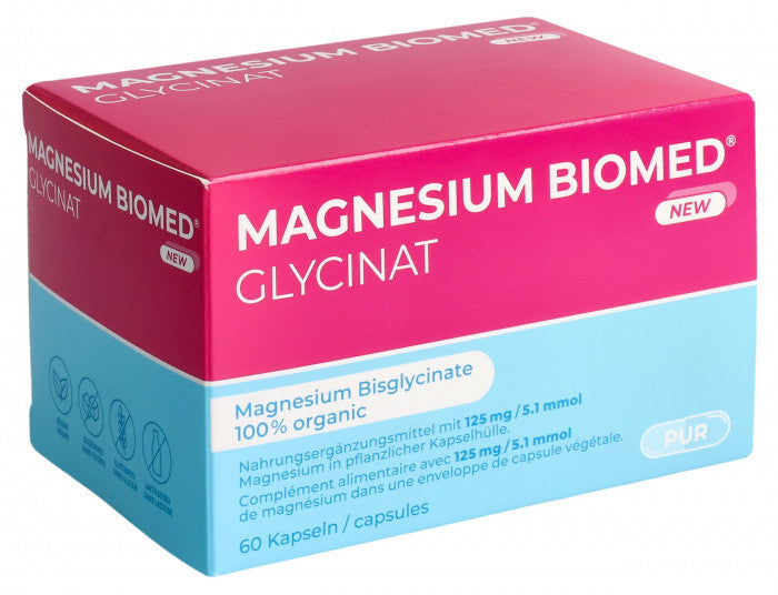 Magnesium Biomed Glycinat 125 mg 60 Kapseln
