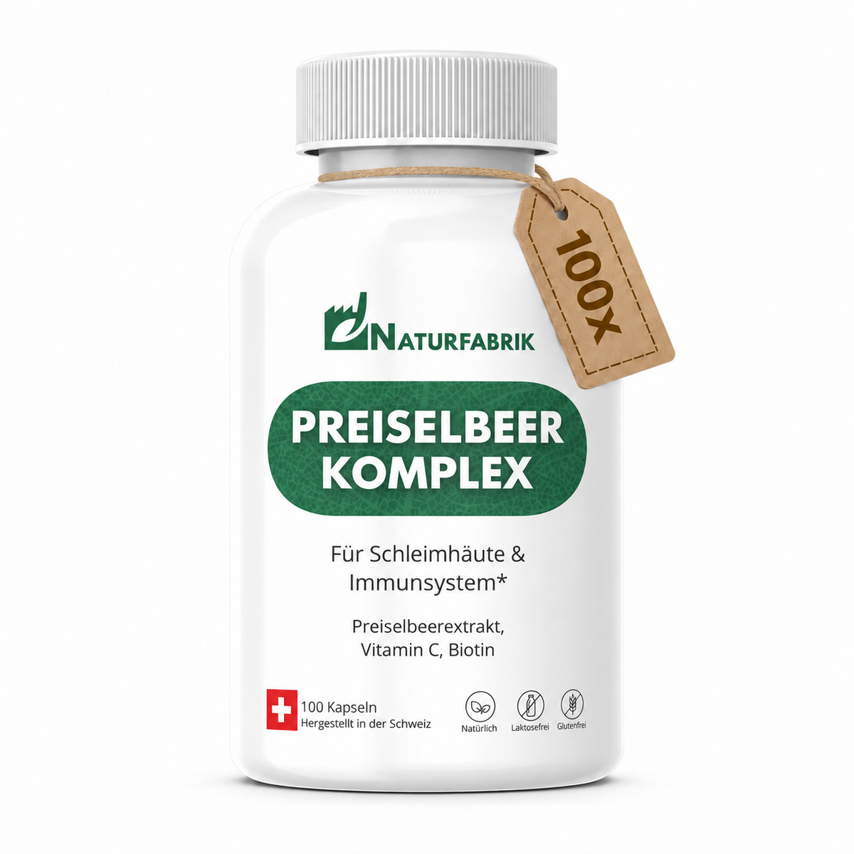 NATURFABRIK Preiselbeer-Komplex Kapseln 100 Stk