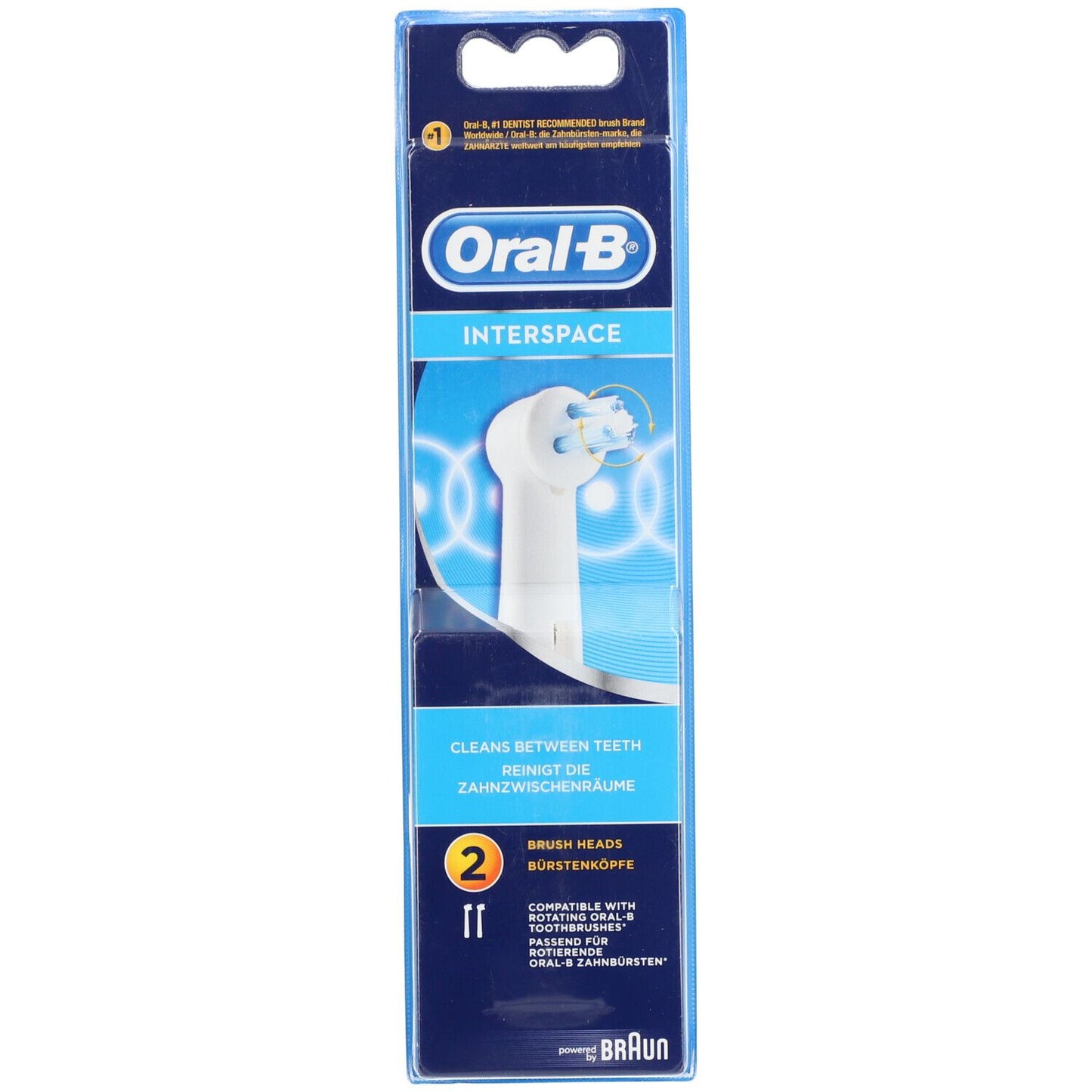 Oral-B Interspace Aufsteckbürsten, Packung mit 2 Stück