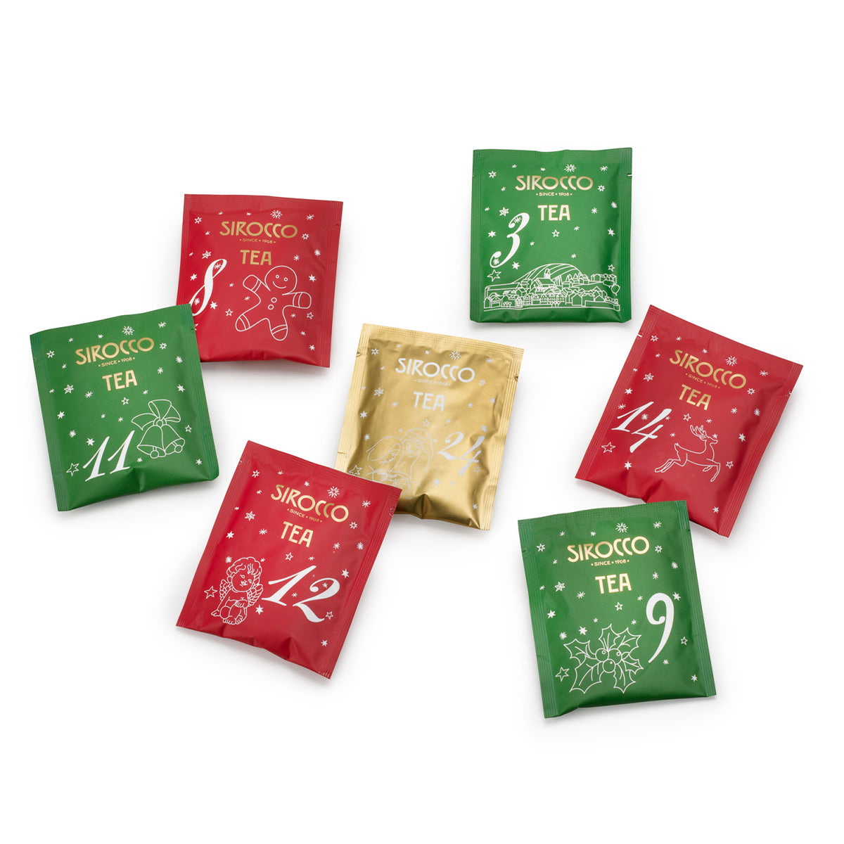 24 Bio-Tee-Sachets im SIROCCO Adventskalender