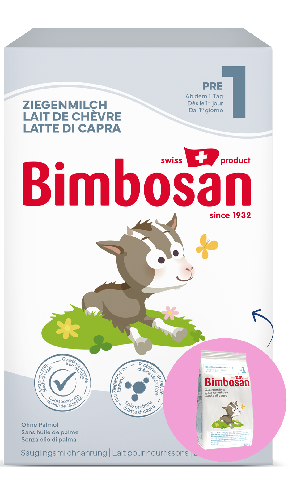 BIMBOSAN Ziegenmilch PRE-1 400 g