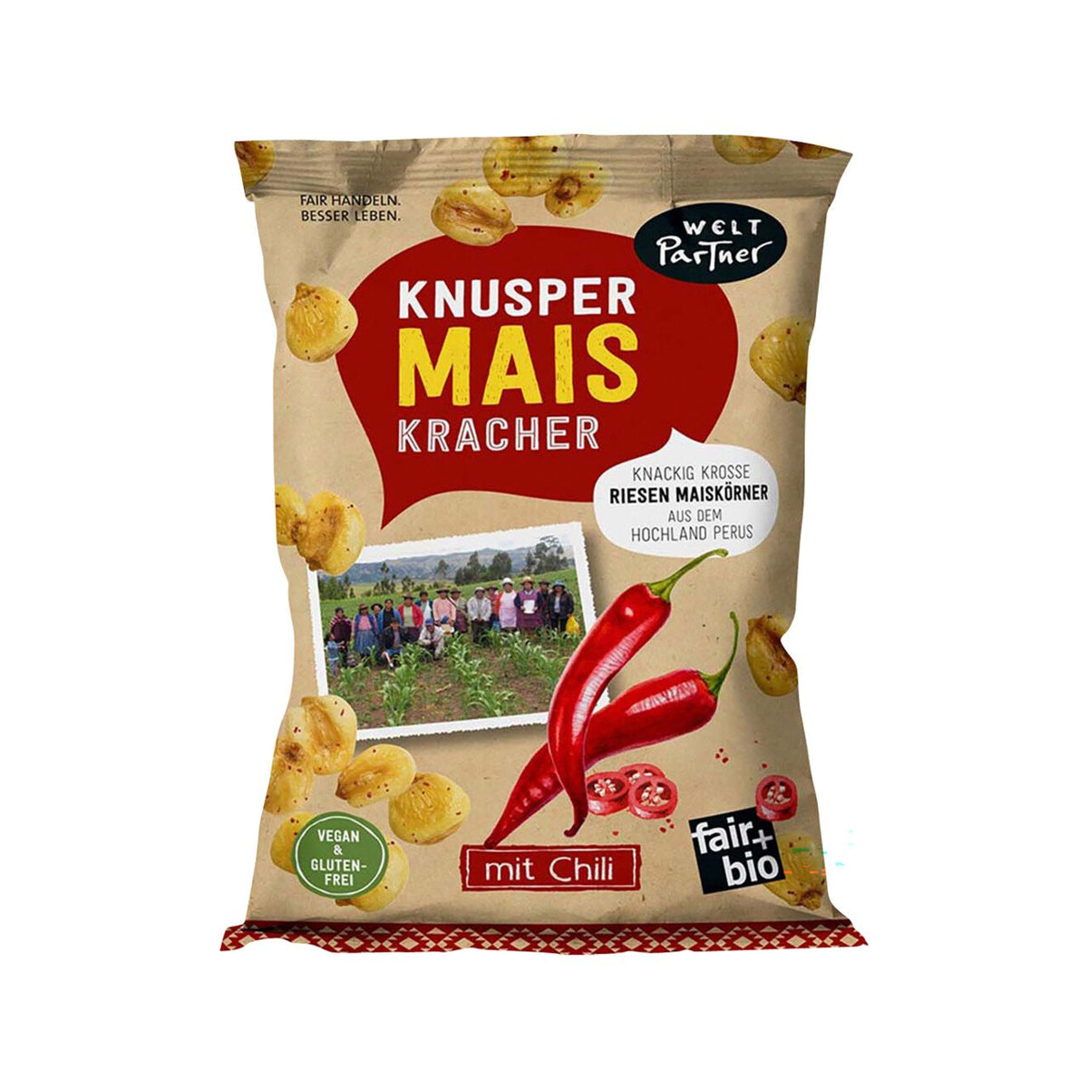 WeltPartner Bio Mais-Kracher Chili 100 g