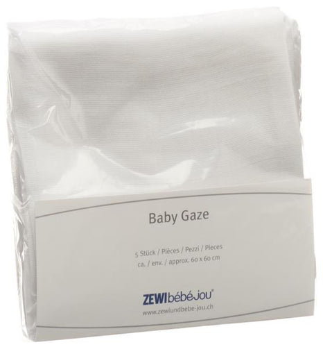 ZEWI BABY GAZE 9/7 Windeln 60x60cm 5 Stk