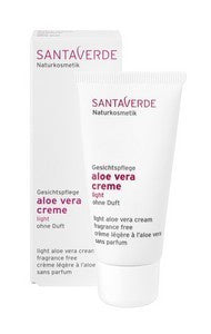 DrogerieMarkt24 - DrogerieMarkt24 SANTAVERDE ALOE FACE Creme Light ohne Duft 30ml - Burgerstein
