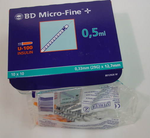 BD MICRO-FINE+ U100 Ins Spr 12.7x0.33 100 x 0.5 ml