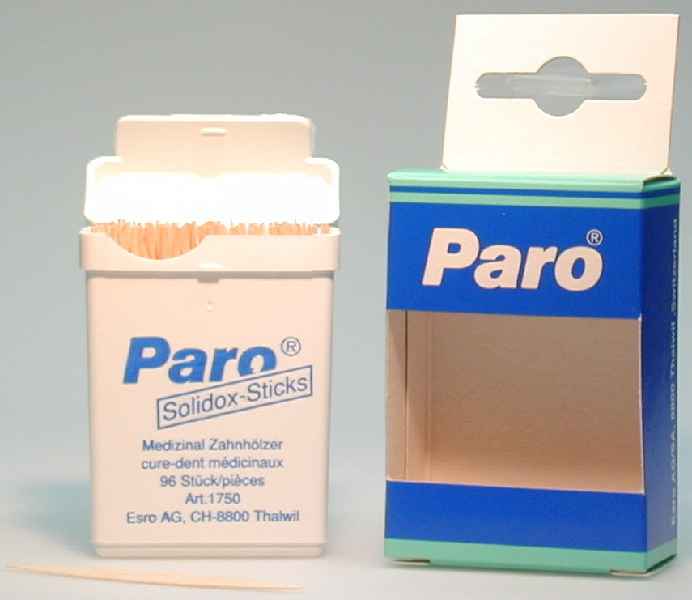 PARO SOLIDOX Zahnholz mittel doppelendig 96 Stk