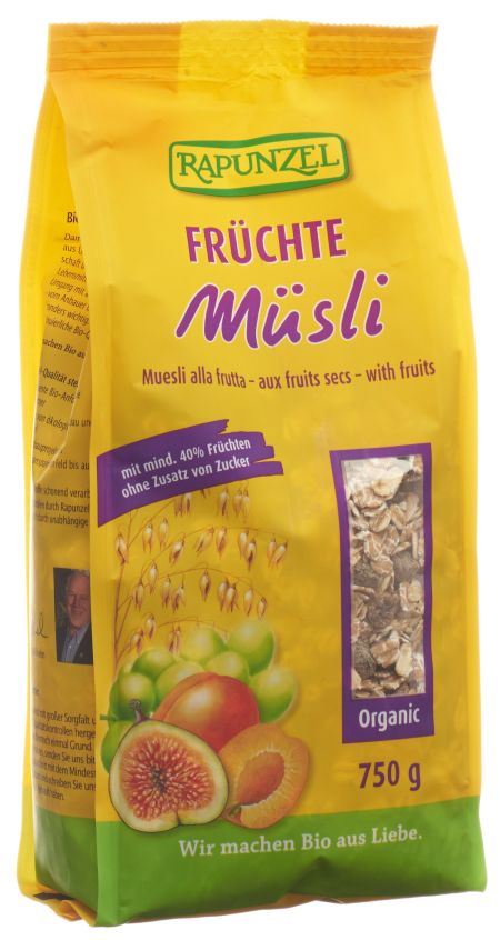 RAPUNZEL FrÃ¼chte MÃ¼esli Btl 750 g