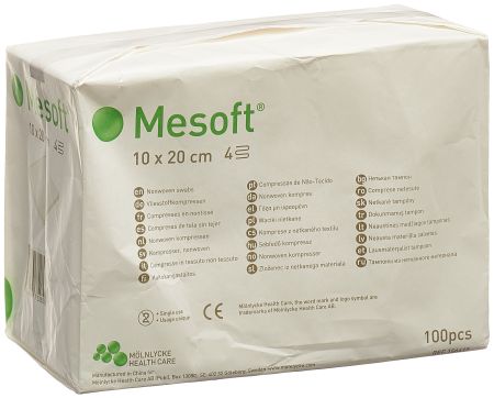 MESOFT NW Kompressen 10x20cm unst 100 Stk