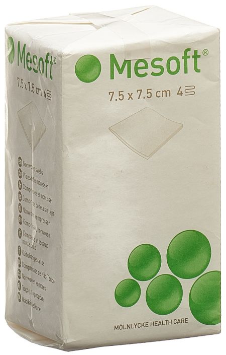 MESOFT NW Kompressen 7.5x7.5cm unst 100 Stk