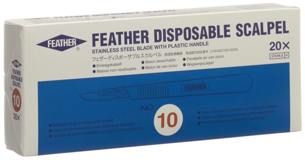 FEATHER Skalpell 1x Nr 10 20 Stk