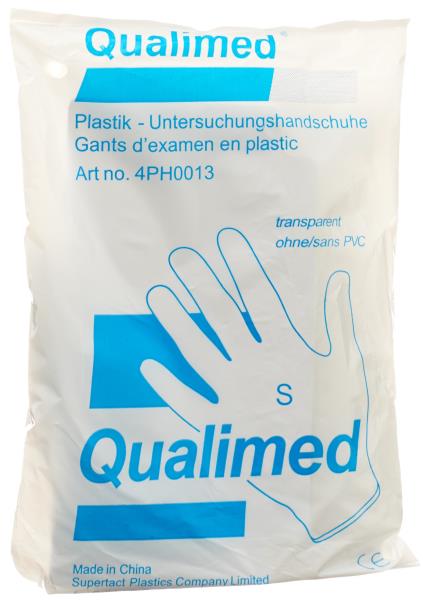 QUALIMED Plastik Handschuhe Frauen 100 Stk