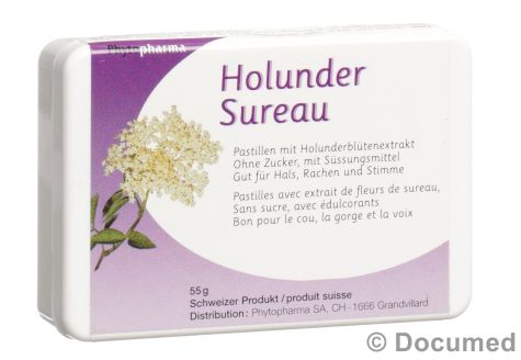 PHYTOPHARMA HolunderblÃ¼ten Pastillen 40 Stk