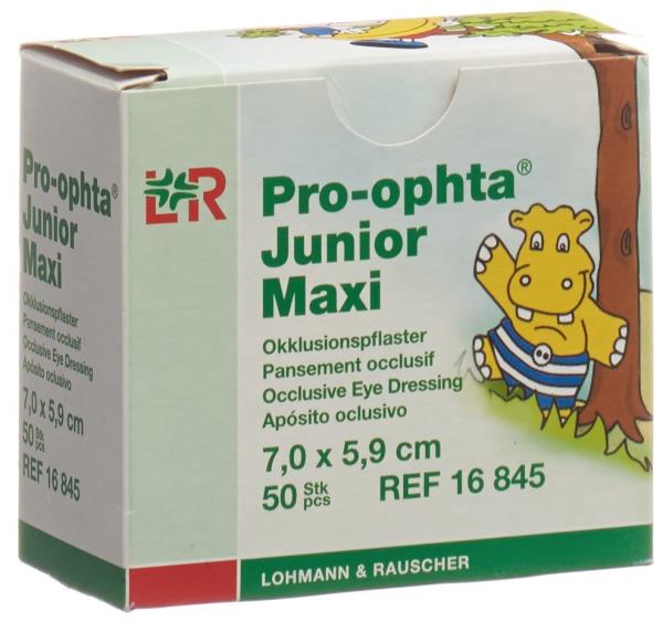 PRO OPHTA Jun Augenpflaster maxi 7.0x5.9cm 50 Stk