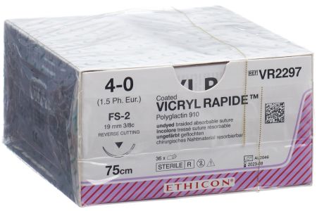 VICRYL RAPID 75cm ungefÃ¤rbt 4-0 FS-2 36 Stk
