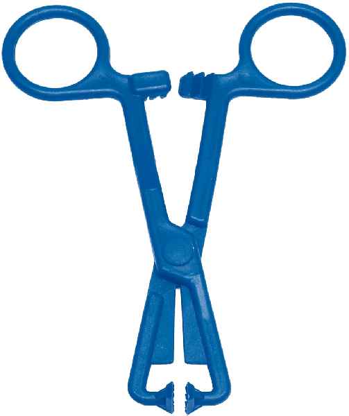 SAHAG Allzweckklemme 13cm plastik blau