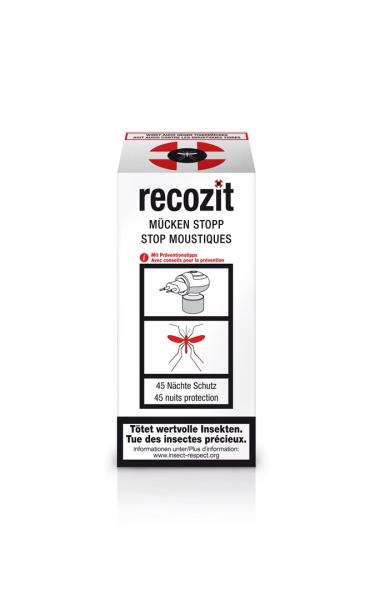RECOZIT Mücken Stopp Stecker mit Flüssigkeit